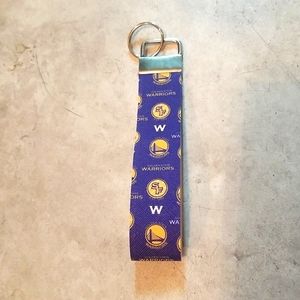 Golden state warriors key fob wristlet